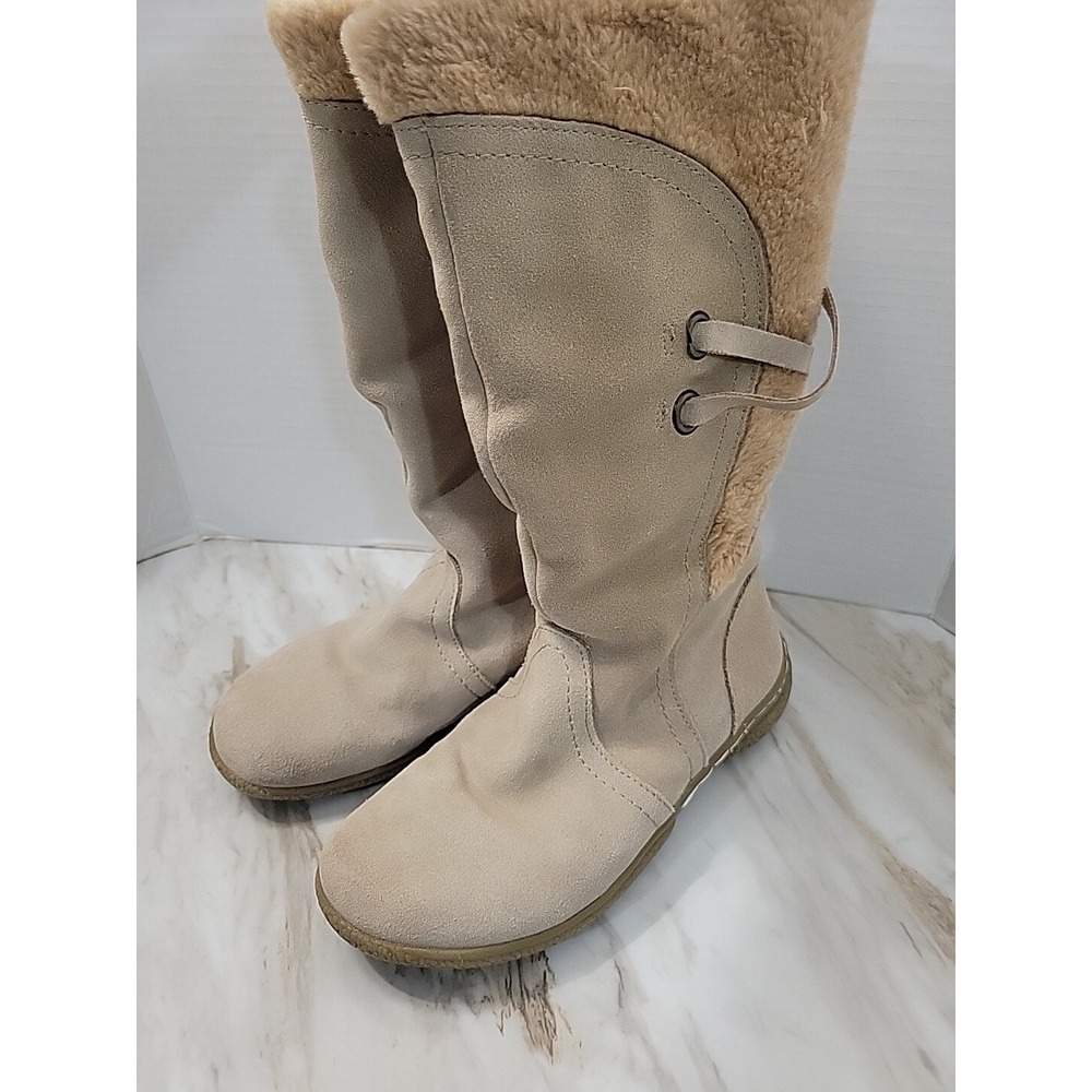 Wanderlust Womens Norway Tan Suede Winter Boots Shoes 6 Wide